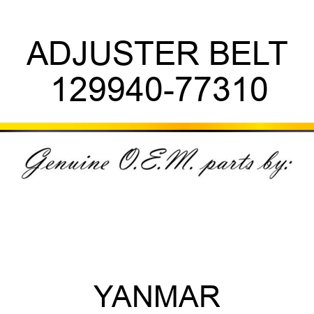 ADJUSTER, BELT 129940-77310