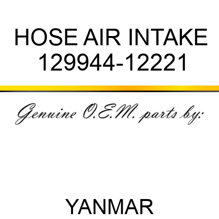 HOSE, AIR INTAKE 129944-12221