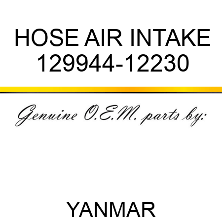 HOSE, AIR INTAKE 129944-12230
