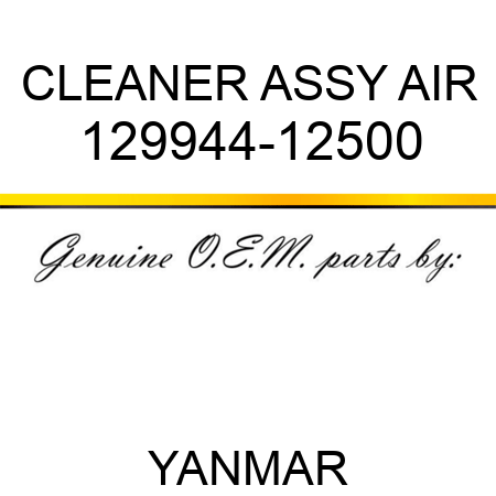 CLEANER ASSY, AIR 129944-12500