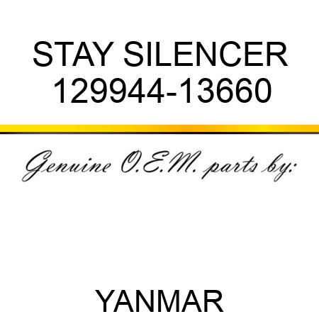 STAY, SILENCER 129944-13660