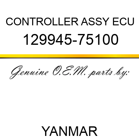 CONTROLLER ASSY, ECU 129945-75100
