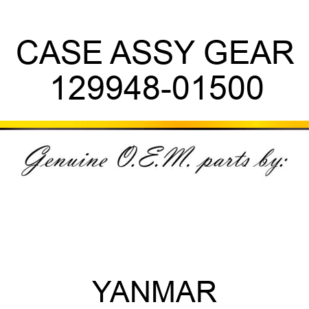CASE ASSY, GEAR 129948-01500
