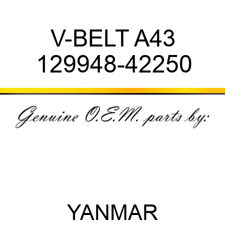 V-BELT, A43 129948-42250