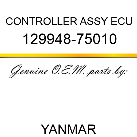 CONTROLLER ASSY, ECU 129948-75010