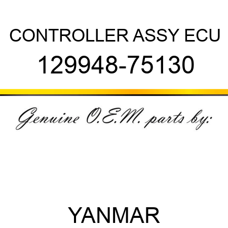 CONTROLLER ASSY, ECU 129948-75130