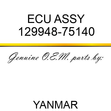 ECU ASSY 129948-75140