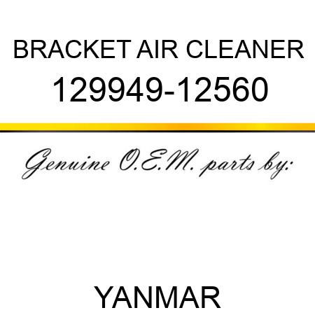 BRACKET, AIR CLEANER 129949-12560