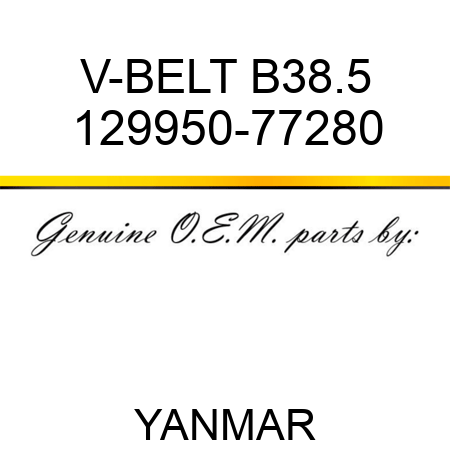 V-BELT, B38.5 129950-77280