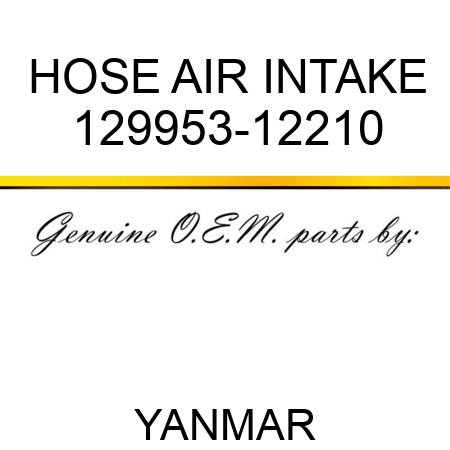 HOSE, AIR INTAKE 129953-12210