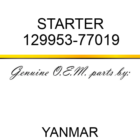 STARTER 129953-77019