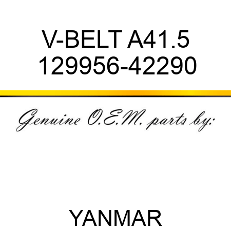 V-BELT, A41.5 129956-42290