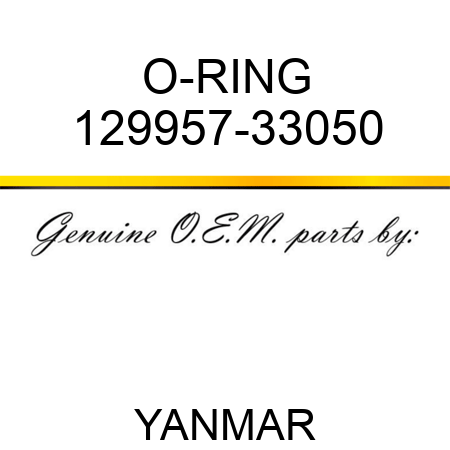 O-RING 129957-33050