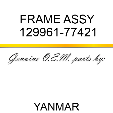 FRAME ASSY 129961-77421