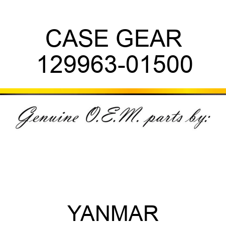 CASE, GEAR 129963-01500