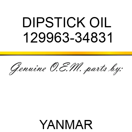 DIPSTICK, OIL 129963-34831