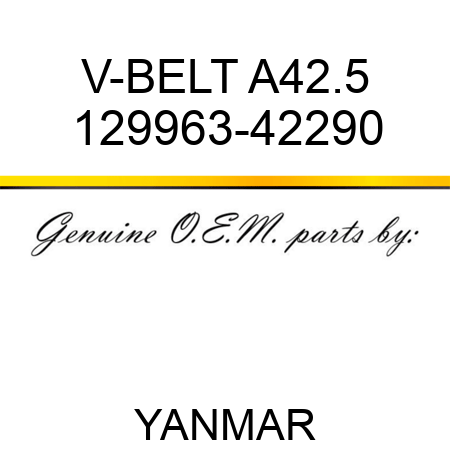 V-BELT, A42.5 129963-42290