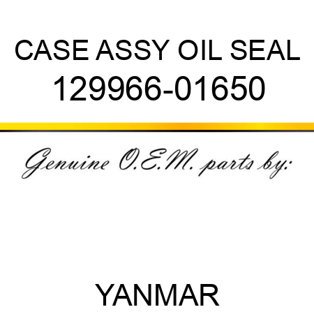 CASE ASSY, OIL SEAL 129966-01650