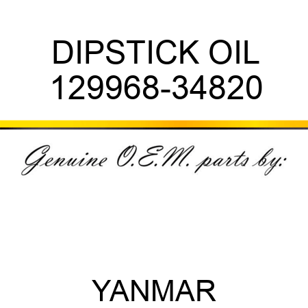 DIPSTICK, OIL 129968-34820