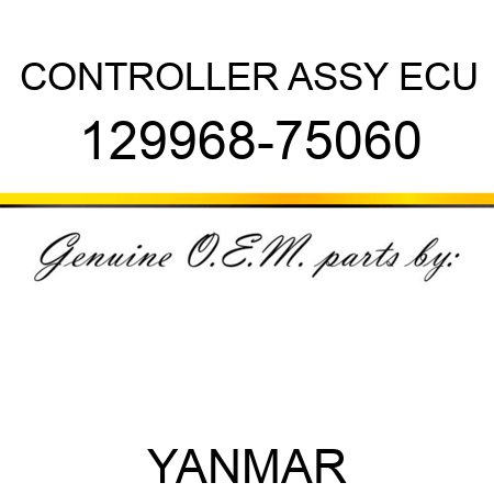 CONTROLLER ASSY, ECU 129968-75060