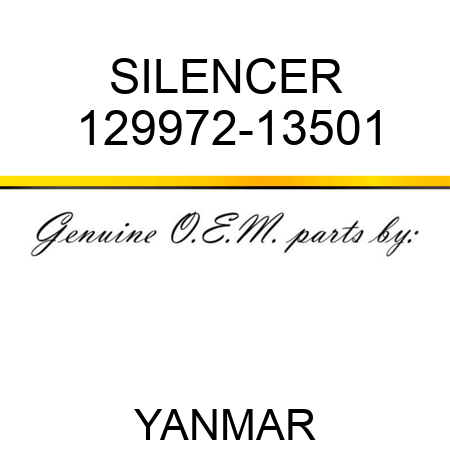 SILENCER 129972-13501