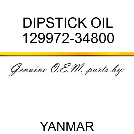 DIPSTICK, OIL 129972-34800