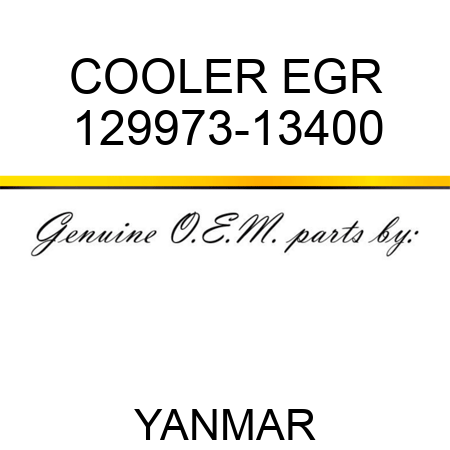 COOLER, EGR 129973-13400