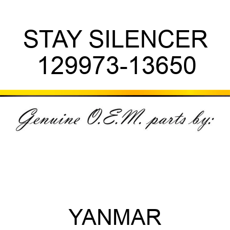 STAY, SILENCER 129973-13650