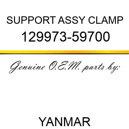 SUPPORT ASSY, CLAMP 129973-59700