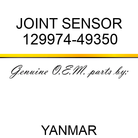 JOINT, SENSOR 129974-49350