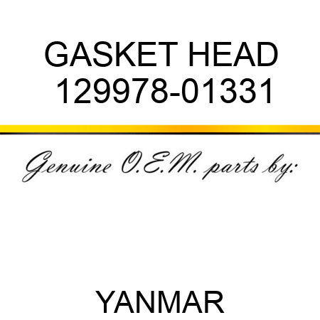 GASKET, HEAD 129978-01331