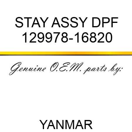STAY ASSY, DPF 129978-16820