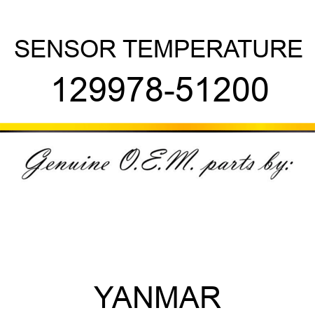 SENSOR, TEMPERATURE 129978-51200