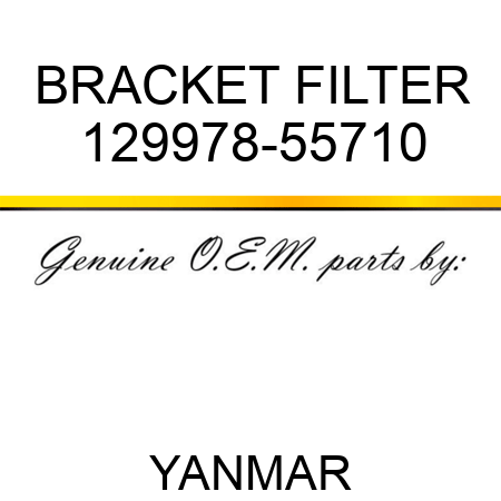 BRACKET, FILTER 129978-55710