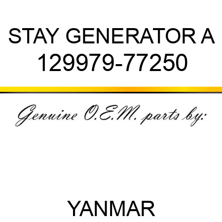 STAY, GENERATOR A 129979-77250