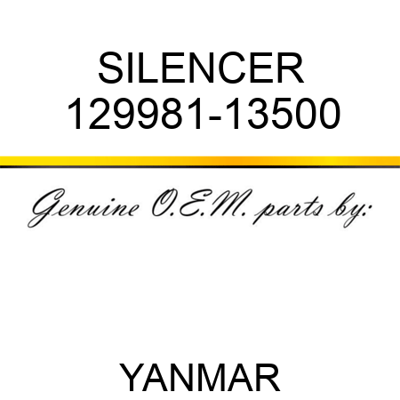 SILENCER 129981-13500
