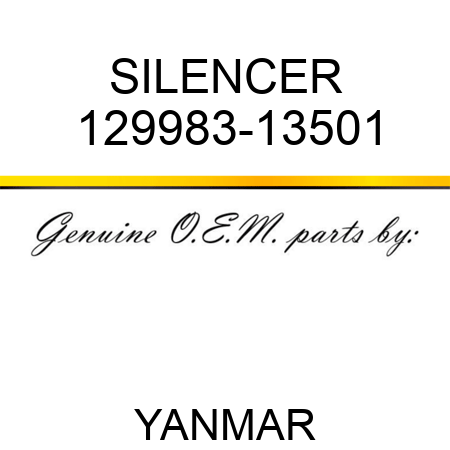 SILENCER 129983-13501