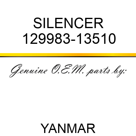 SILENCER 129983-13510