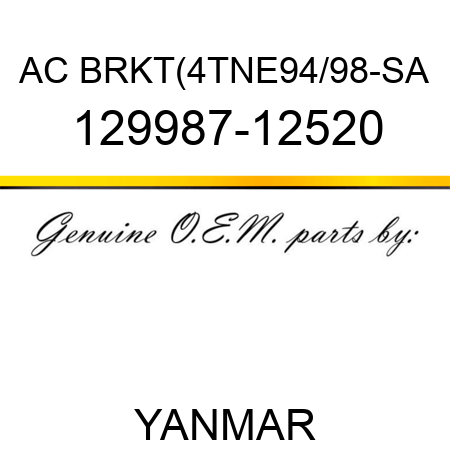 AC BRKT(4TNE94/98-SA 129987-12520