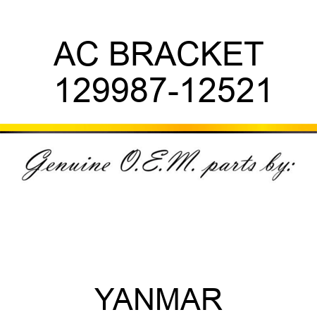 AC BRACKET 129987-12521