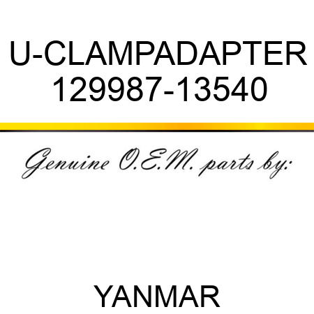 U-CLAMP,ADAPTER 129987-13540