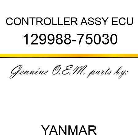 CONTROLLER ASSY, ECU 129988-75030
