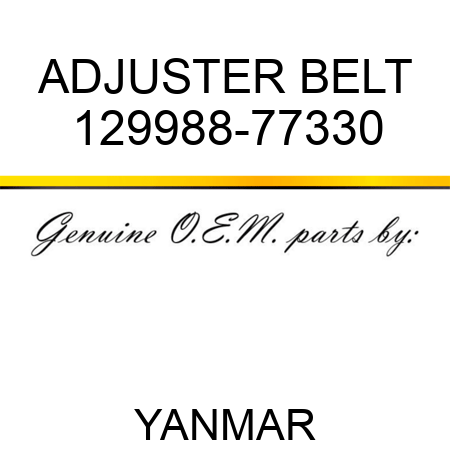 ADJUSTER, BELT 129988-77330