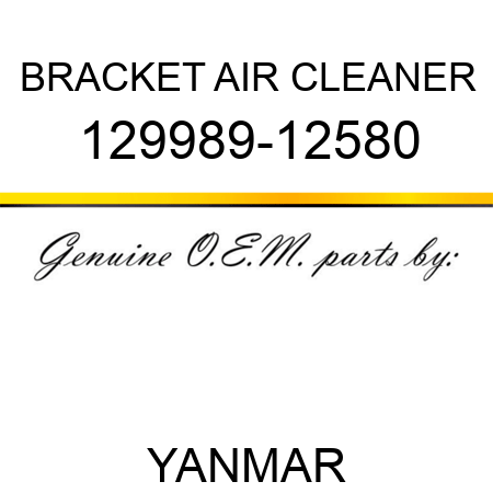 BRACKET, AIR CLEANER 129989-12580