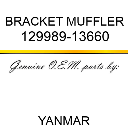 BRACKET, MUFFLER 129989-13660