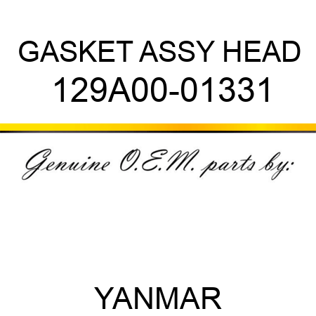 GASKET ASSY, HEAD 129A00-01331