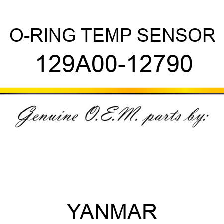 O-RING, TEMP SENSOR 129A00-12790