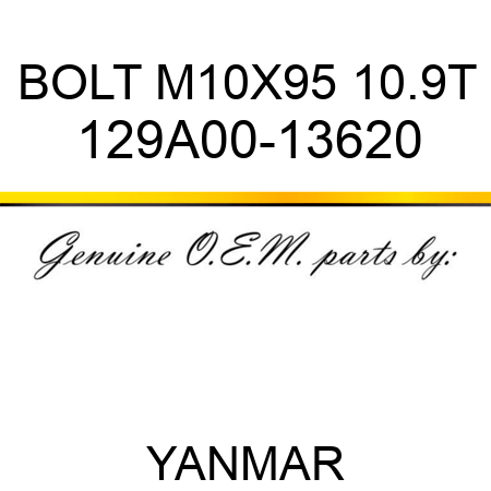BOLT, M10X95 10.9T 129A00-13620