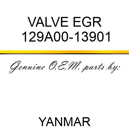 VALVE, EGR 129A00-13901