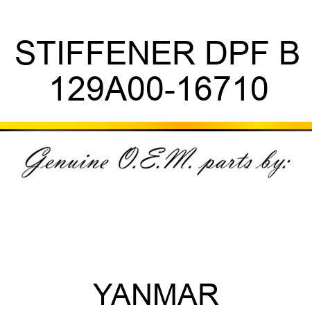 STIFFENER, DPF B 129A00-16710